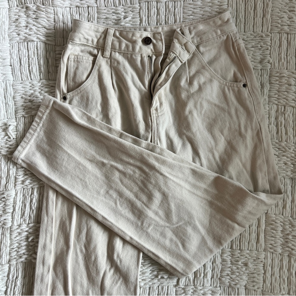 Cream colored jeans